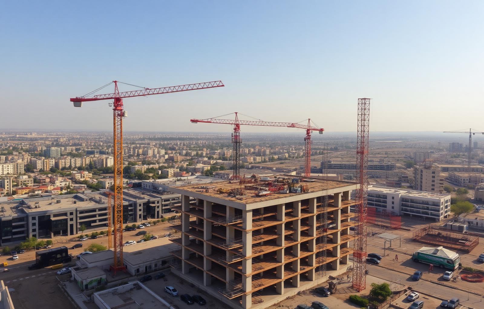 Construction site in Amman, Jordan